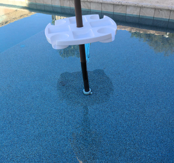 Umbrella Pole Stabilizer reducer threaded adapter insert for Baja Deck Pool Sleeves